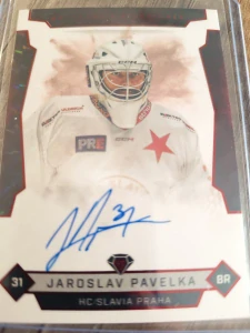 Jaroslav Pavelka Authentic signature 3/5 Slavie 25/26 2. série